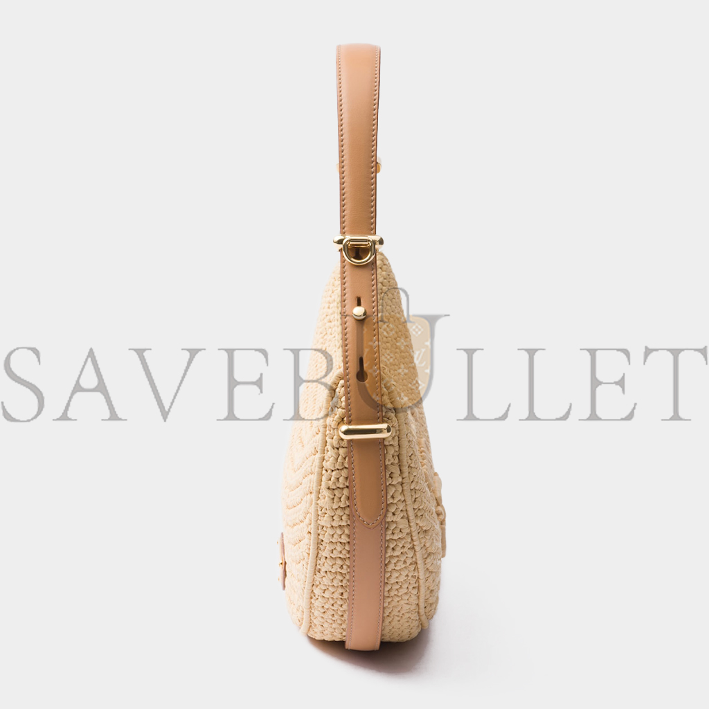 Pra*a Pra*a arquÉ crochet shoulder bag 1bc194 (22.5*18.5*6cm)